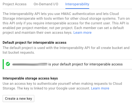 the interoperability tab