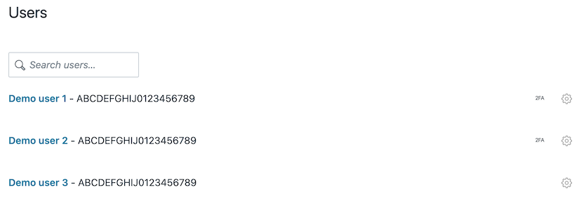 2FA next to a user name indicates they have 2fa activated