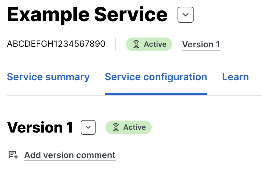 the add comment link